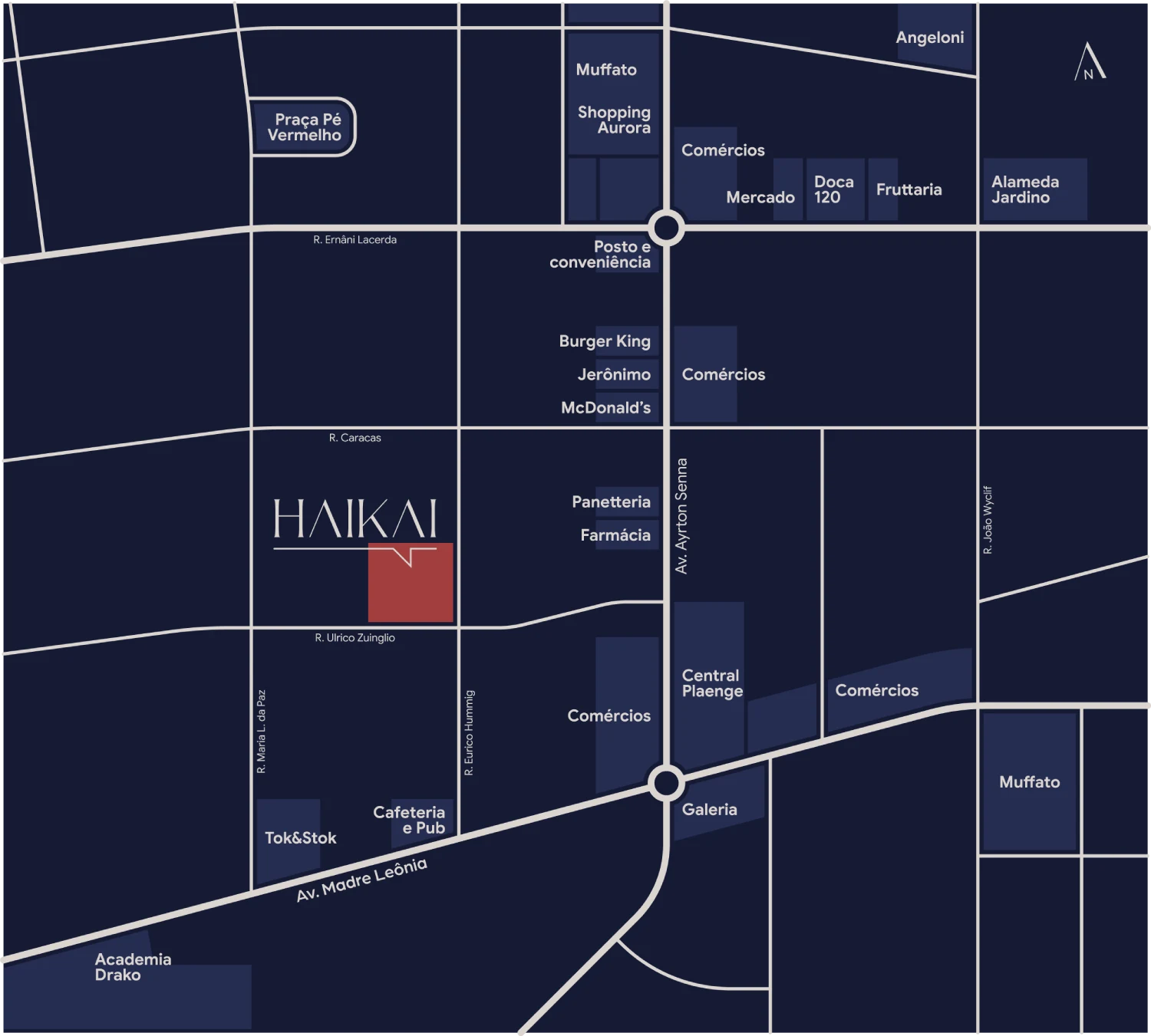 Mapa da localização do empreendimento