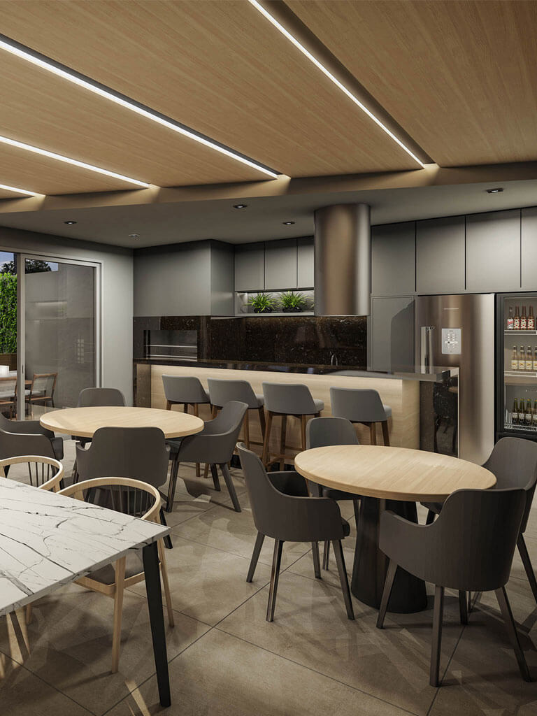 Espaço Grill com piscina privativa